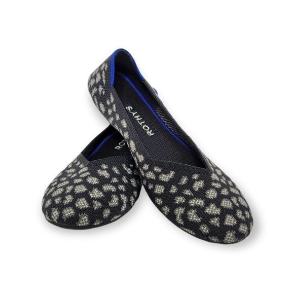 Rothy's Charcoal Kitten Flat Ballet Shoes Womens‎ 6.5 Rare Discontinued